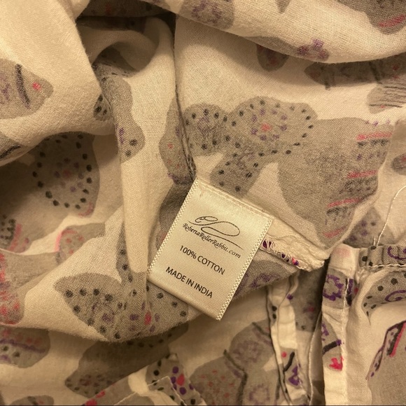 Roberta Roller Rabbit Girls Tunic Top Gray Bunny Rabbits - Picture 4 of 4